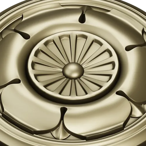 Regal Petal Rosette - STL 3D model for CNC milling