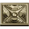 Квадратная розетка "Солнечный крест" - 3D модель STL для ЧПУ